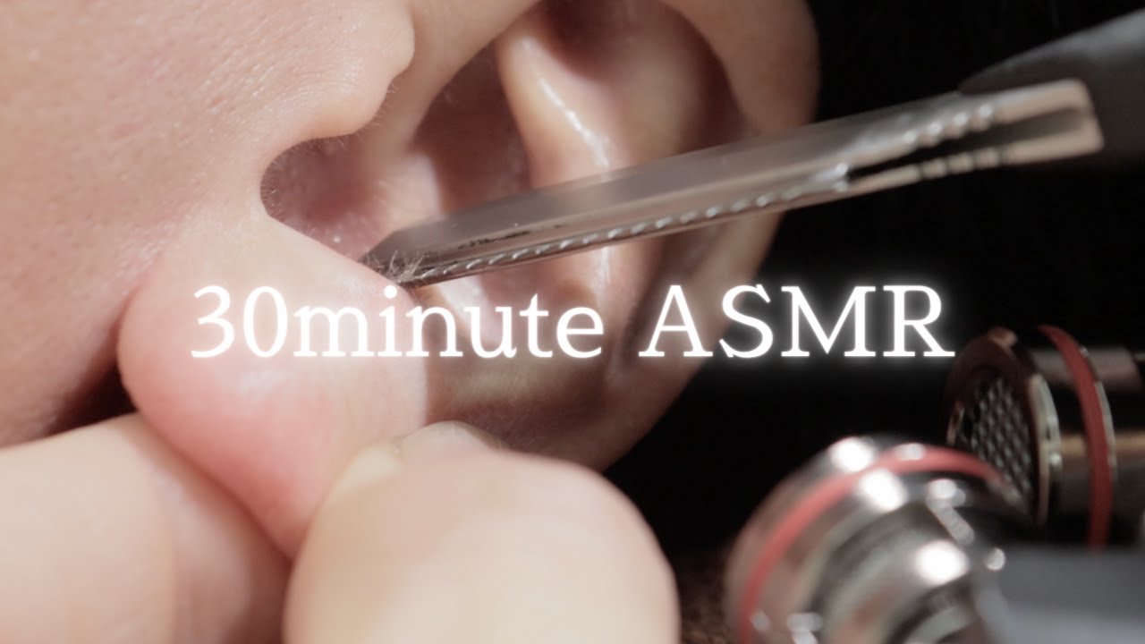 【magic sounds Ear shaving ASMR】Tokyo Japan's best barber, 일본 최고의 이발소. 産毛が剃れて超気持ちいい耳剃り