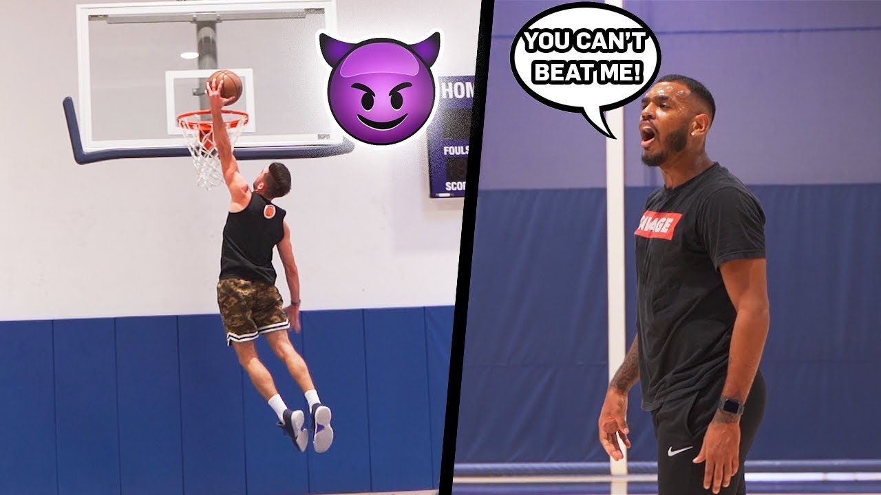 PLAYING 1's AGAINST AN NBA PLAYER 😈 *gets intense* | Jordan Lawley Basketball