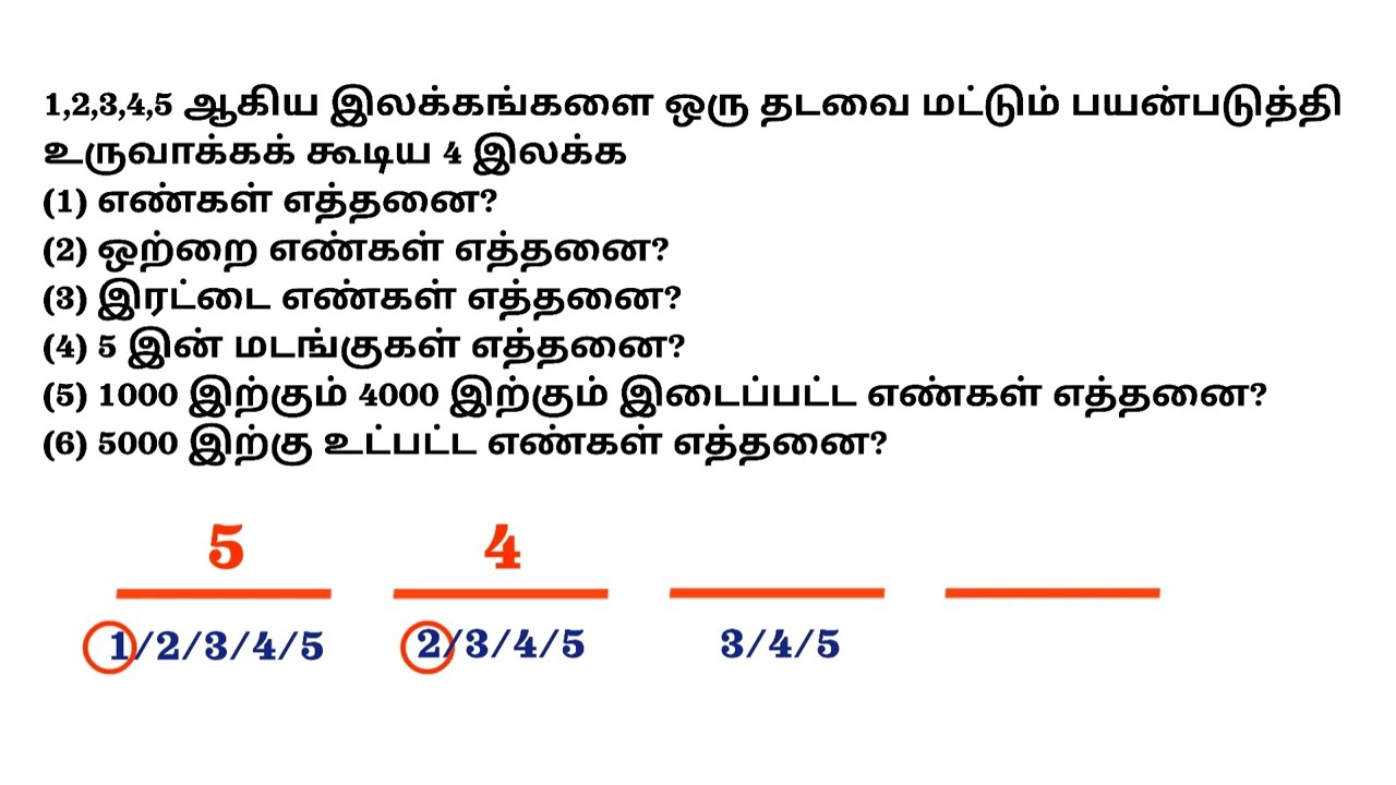 PERMUTATION | APTITUDE IQ TRICKS IN TAMIL | வரிசை மாற்றம்