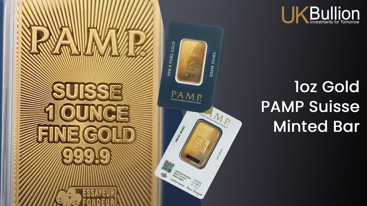 1oz PAMP Suisse Gold Minted Bar