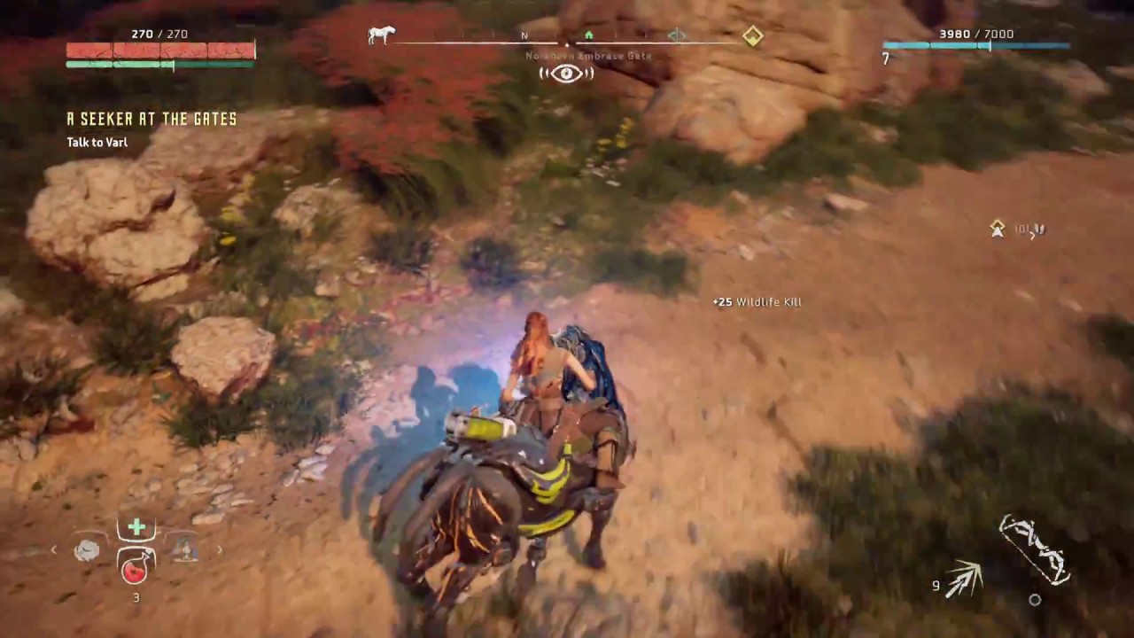 Horizon Zero Dawn - How To Get Different Kinds of Meat (Fatty Meat & Bony Meat)