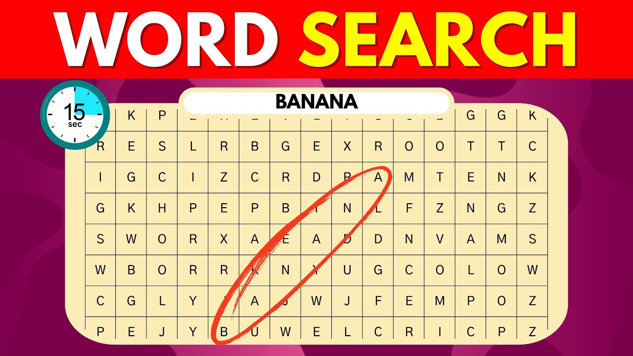 Word Search Game 🔎 | Fun Word Search Puzzles for All Ages