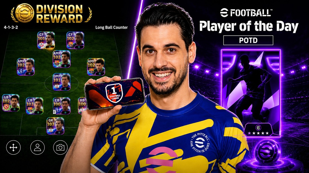FULL DIVISION REWARD TEAM INTO DIVISION 1 - FINAL DAY 😱 NEW POTD REVIEW 🔥 eFootball MOBILE LIVE