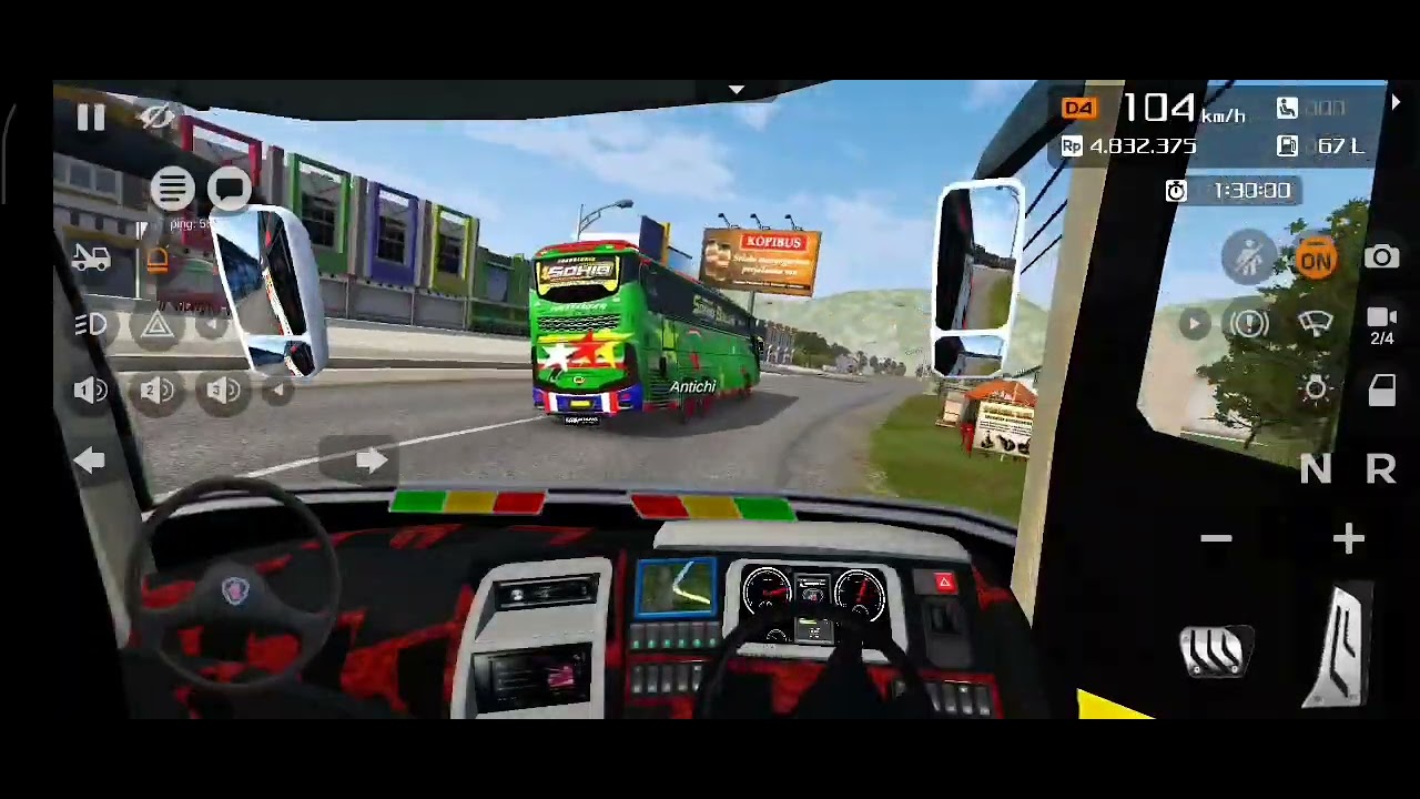 Tronton bussid v361 rute sumatra