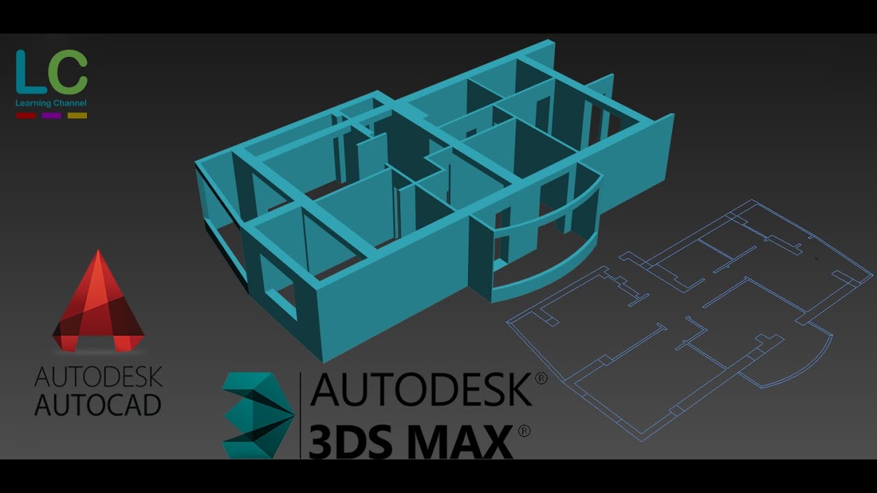 Import AutoCAD file in 3DS Max