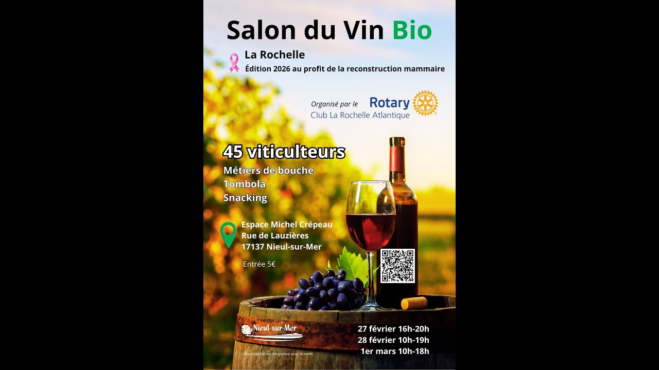Salon du Vin Bio 2026 : présentation du bénéficiaire, l’Institut du Sein de Charente-Maritime