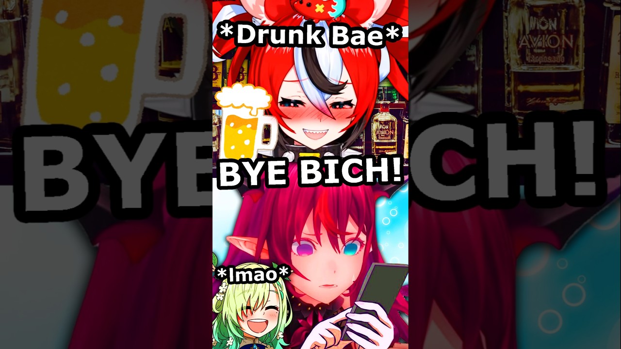 Drunk Bae Suddenly Called IRyS on Stream #hololiveenglish #hololive #vtuber