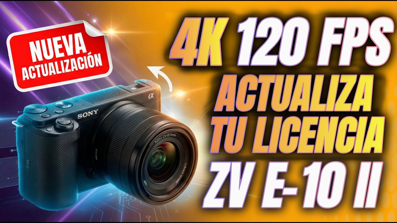 Sony ZV-E10 II: desbloquea 4K 120p con la licencia oficial (tutorial completo)