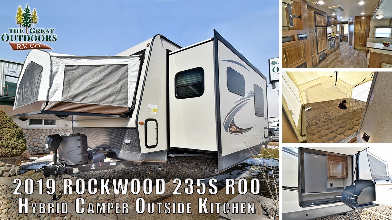 New 2019 FOREST RIVER ROCKWOOD 235S ROO Hybrid Tip Out Camper RV Colorado Sales Dealer
