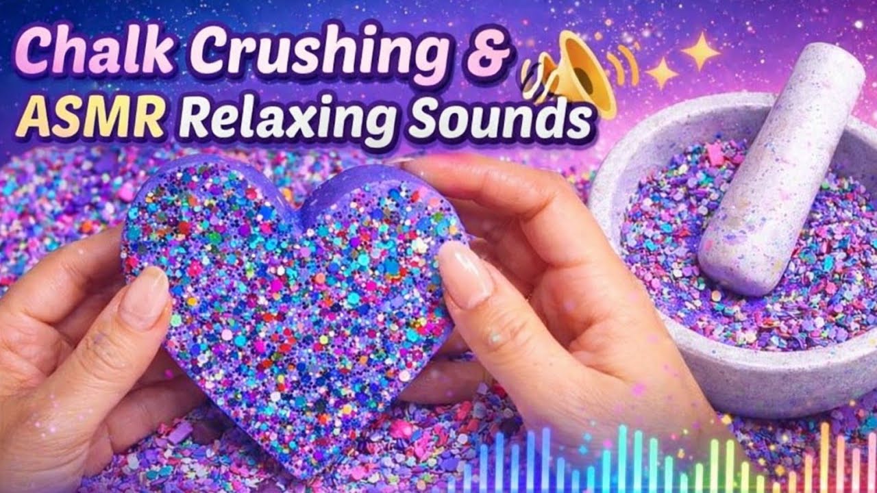 Mix Chalk Crushing ASMR | Satisfying Chalk Crush with Hands | Relaxing ASMR Sounds 😍