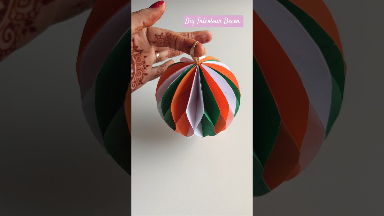 STUNNING Tricolor Paper Craft for Independence Day