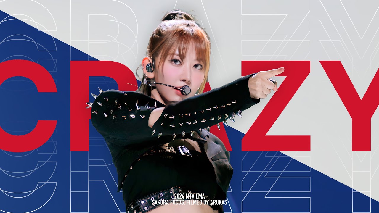 241110 2024 MTV EMA | LE SSERAFIM SAKURA FOCUS ‘CRAZY' | 르세라핌 사쿠라 직캠 2024 MTV EMA