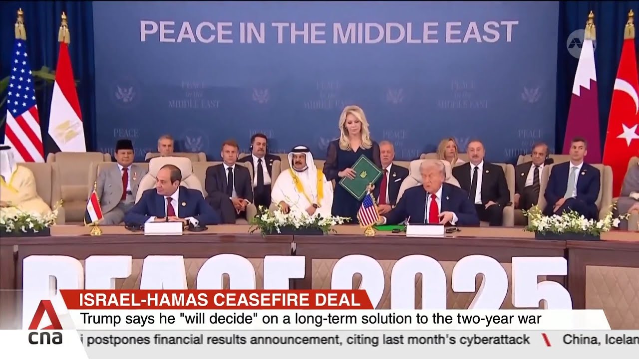 Nations willing to fund US$70b needed to rebuild Gaza as Trump signs peace plan in Egypt