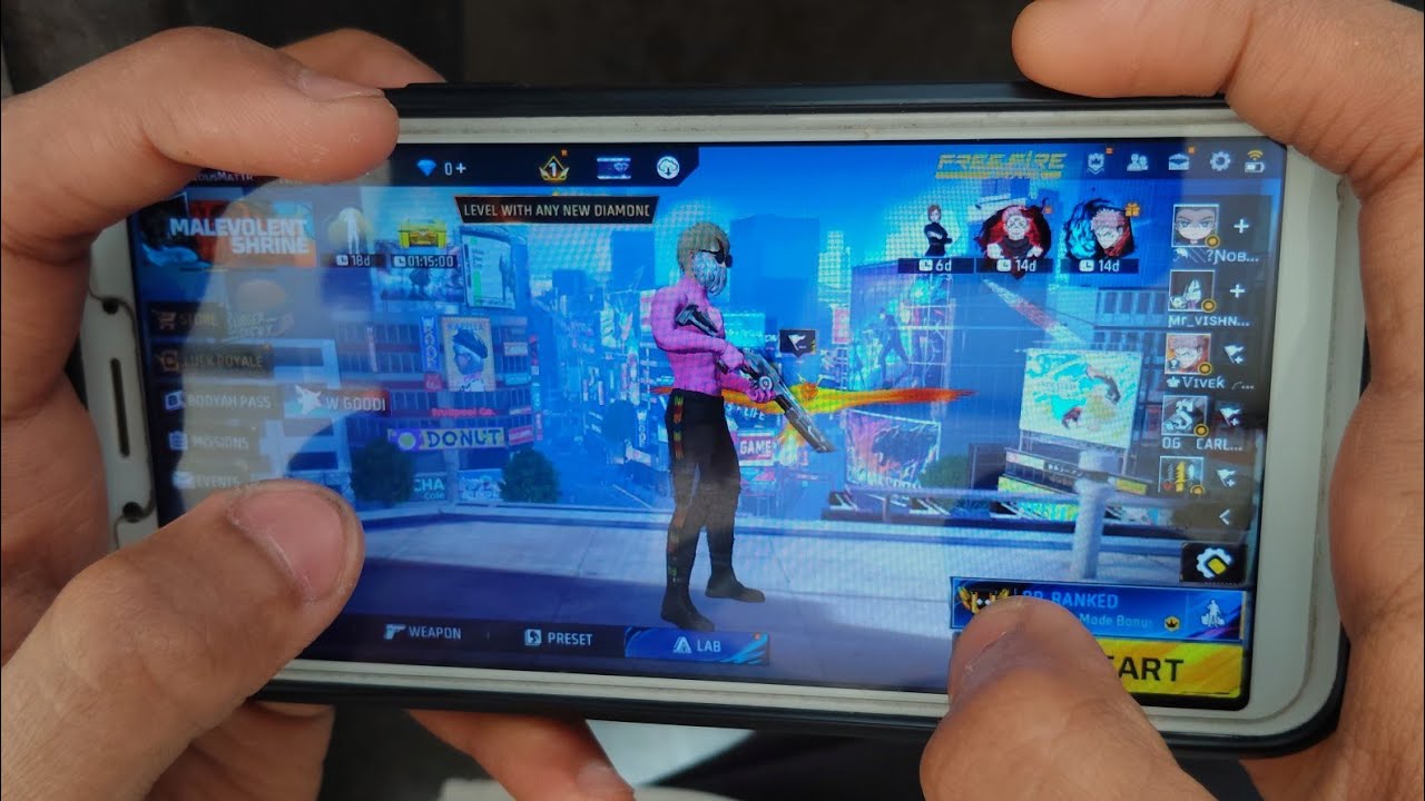 OPPO A83 📱 FREE FIRE HANDCAM 🔥