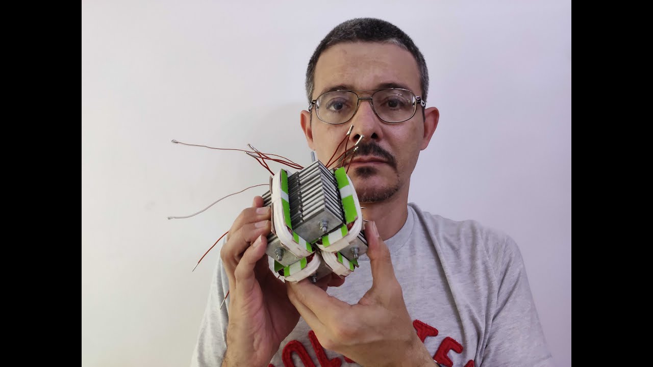 Transformador toroidal quadrado e com carretel, otimizado, super fácil.