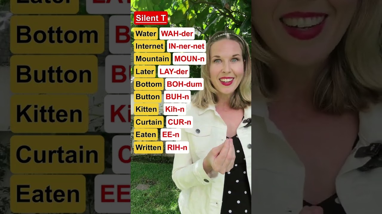Americans Don't Pronounce The T In These Words 🚫
