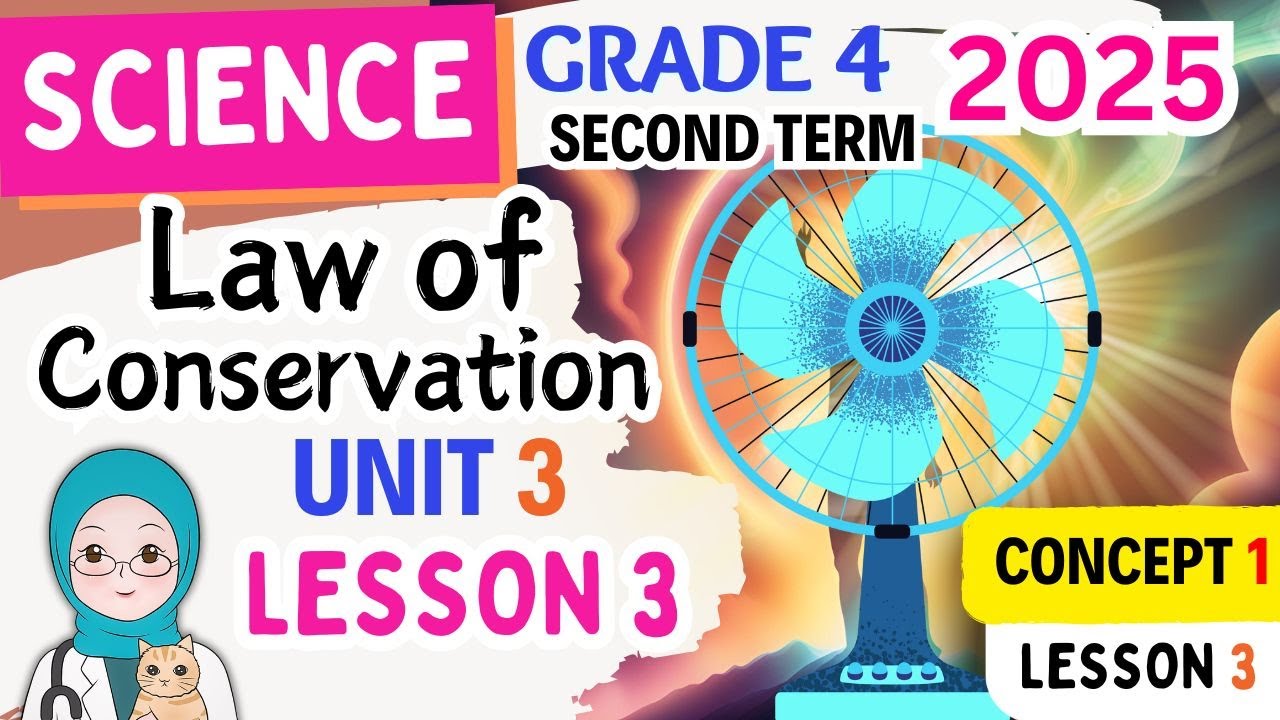 The  Law of Conservation of Energy-Science Grade 4-Second Term 2025  ساينس سنة رابعة المنهج الجديد