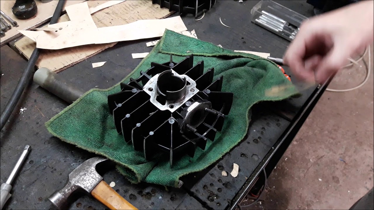Capitulo 10. Montaje motor Puch 4v. Junta cilindro y montaje cilindro, pistón y culata.