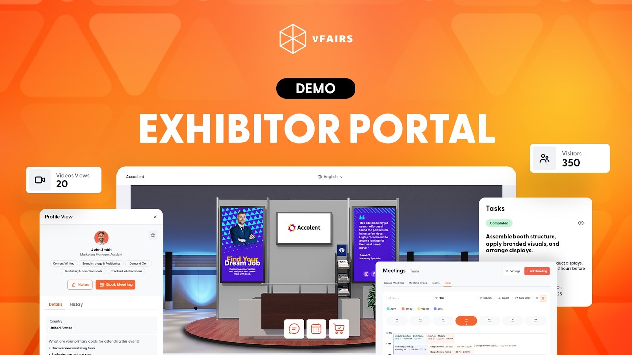 Exhibitor Portal Demo 2026 | Booth Management, AI Matchmaking & Lead Capture Software