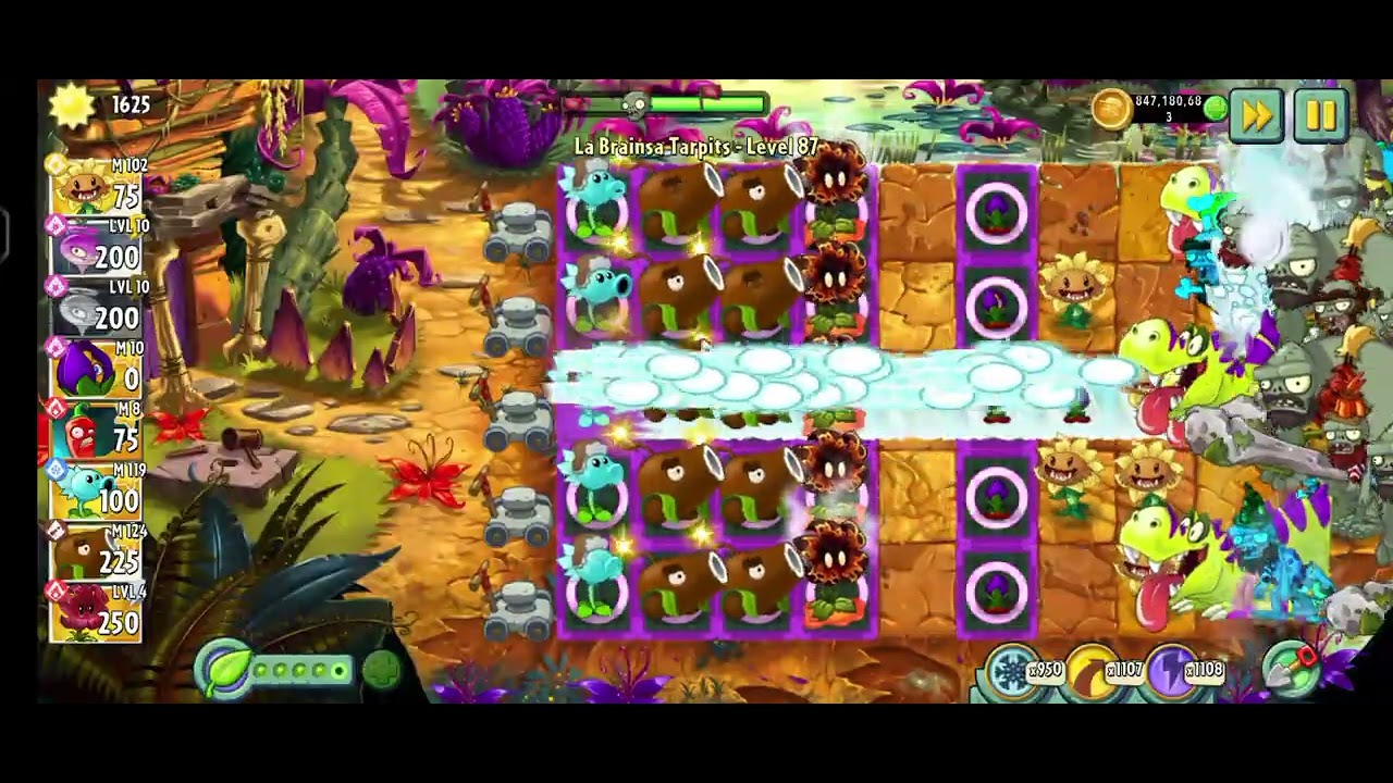 Pvz 2 La Brainsa Tarpits lvl 87