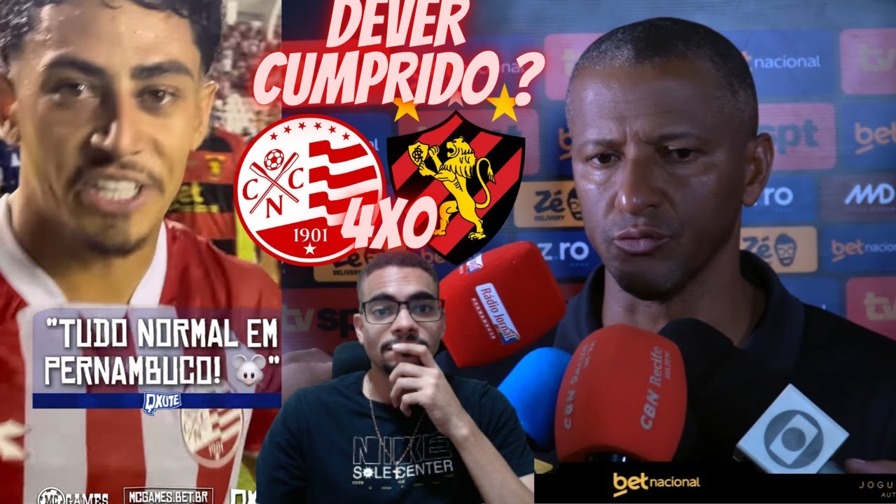 TUDO NORMAL EM PERNAMBUCO ? TÁ DE BRINCADEIRA | NÁUTICO 0X4 SPORT | OS PROFISSIONAIS VÃO ESTREAR ..