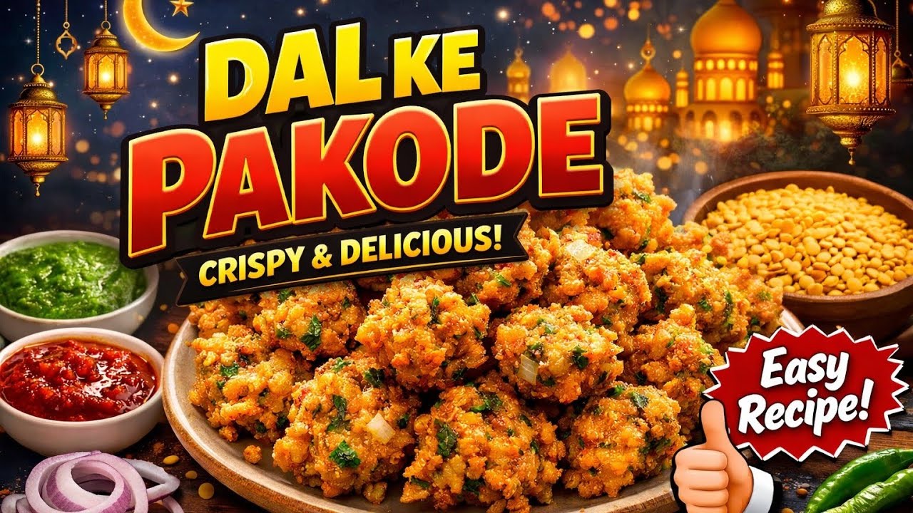 Dal Ke Pakoda 😋| Ramadan Special Crispy pakoda  Iftar Recipe | Easy & Quick Pakode | Iftar Recipe ✨
