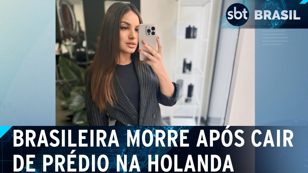 Brasileira morre após cair de prédio na Holanda; polícia investiga o caso | SBT Brasil (07/01/25)
