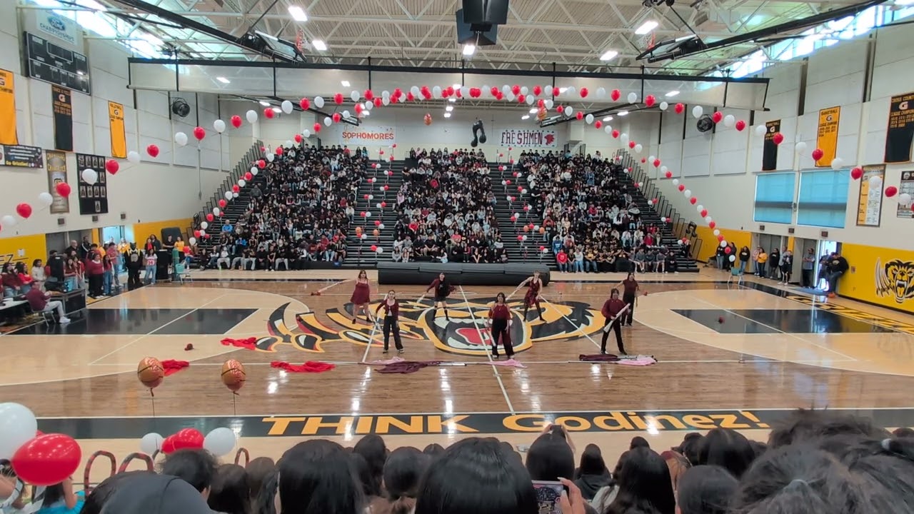 Godinez Fundamental HS Winterguard 2025 @ GFHS Spring Pep Rally 4/3/2025