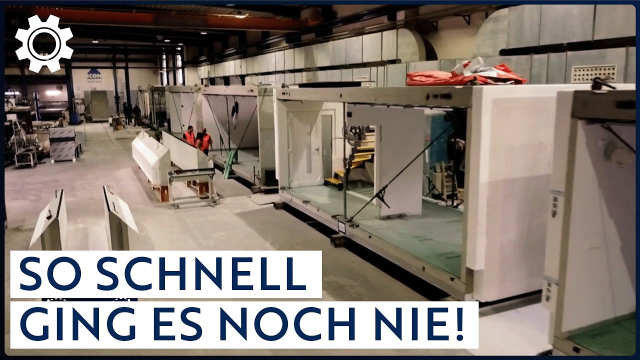Wie wird ein komplettes Fertighaus an einem Tag aufgebaut?