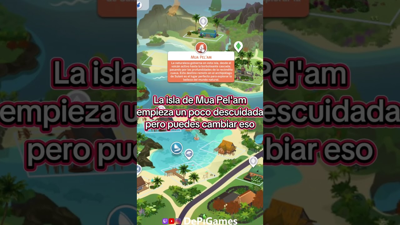 Cosas que hacer en Sulani el mundo que viene con la expansión Vida Isleña #shorts #sims4 #thesims4