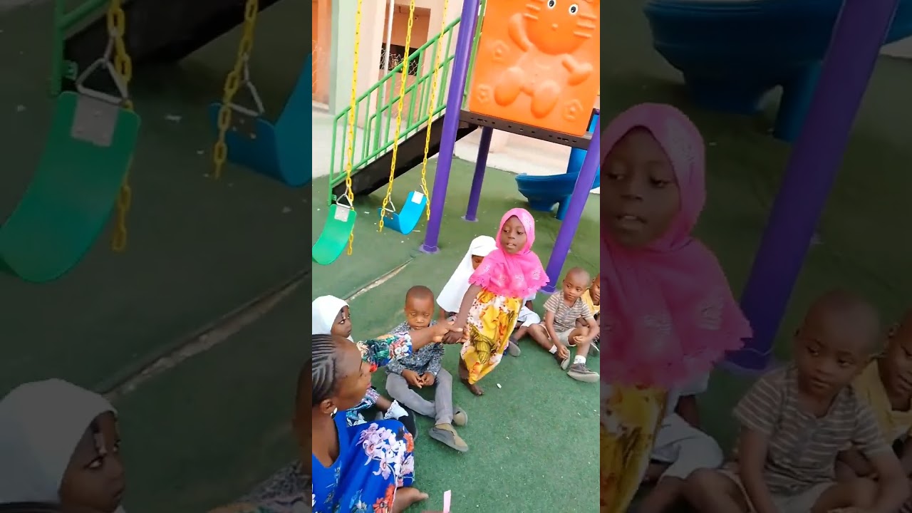 morning circle with children in my school, smart school MINNA