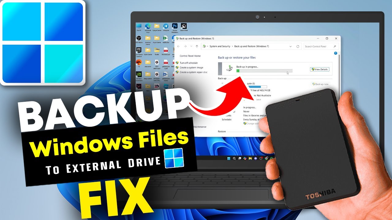 BACKUP Your Windows 11 FILES To External Drive - Do THIS