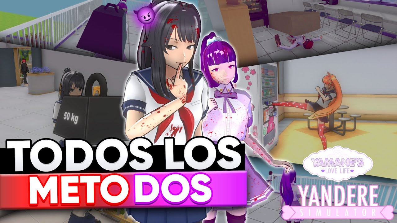 HAGO TODOS LOS METODOS en la MEJOR COPIA DE YANDERE SIMULATOR🤣 || YAMANES LOVE LIFE