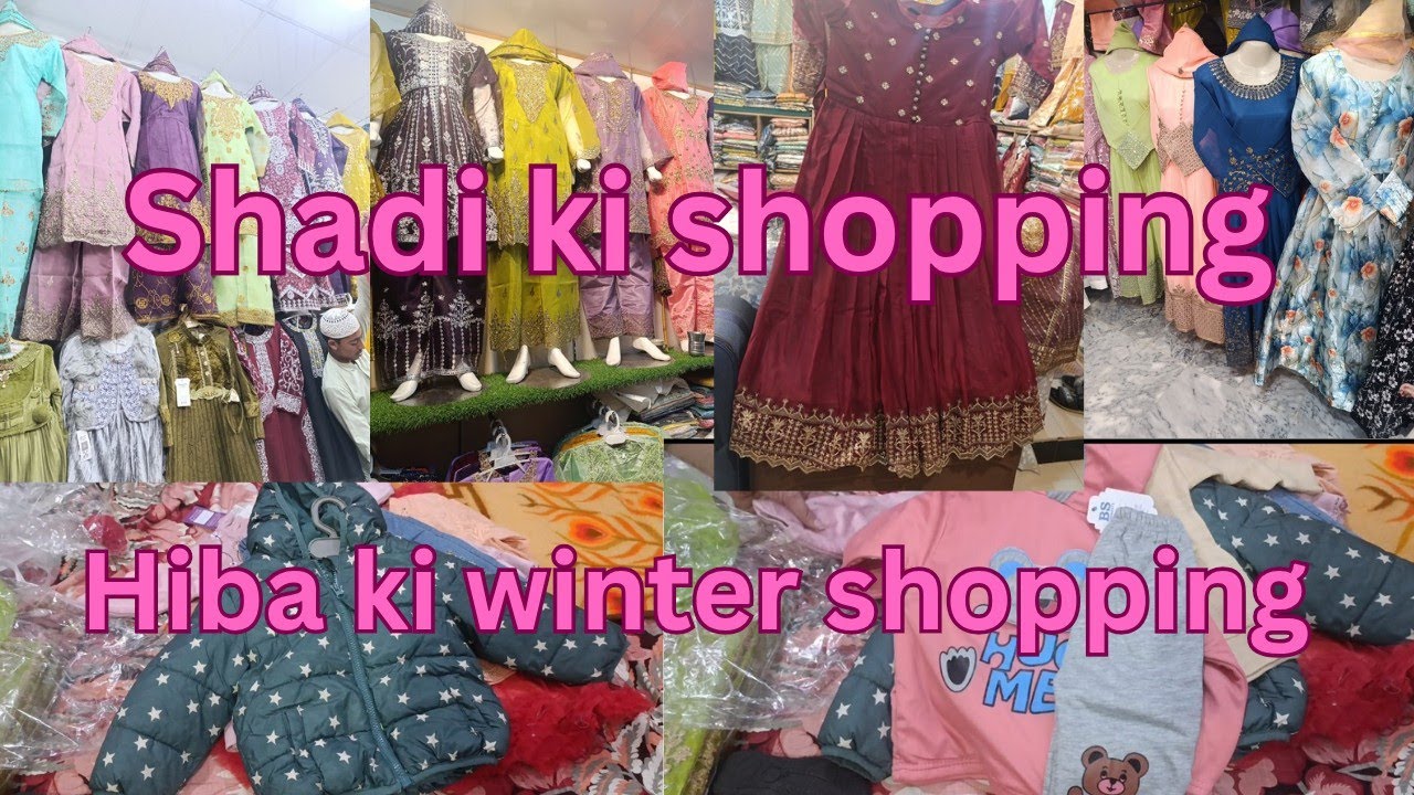 Shadi ki shopping | Hiba ki winter shopping | innocent girl daily vlog #cutebaby 