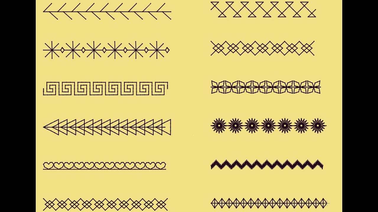Motif stitches part one