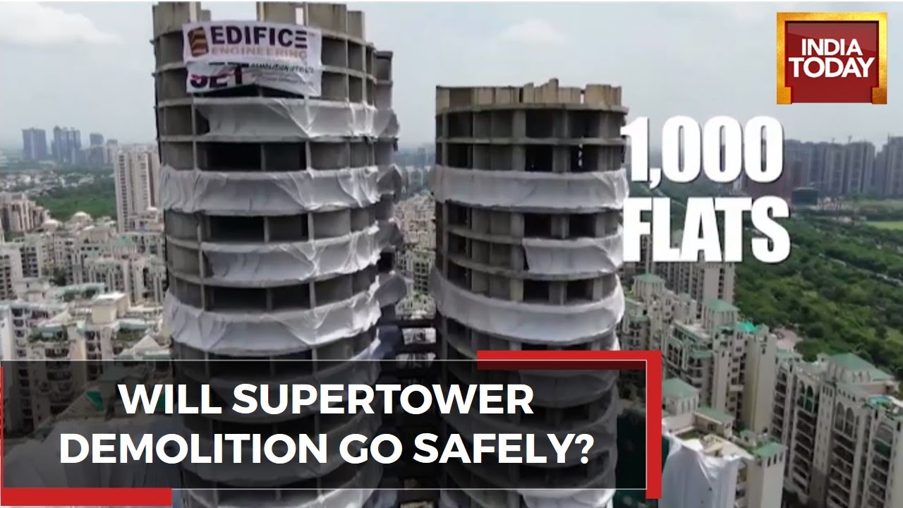 Noida's Supertech Twin Towers To Be Demolished On Aug 28; Why Are Neighbours In Fear? | India First