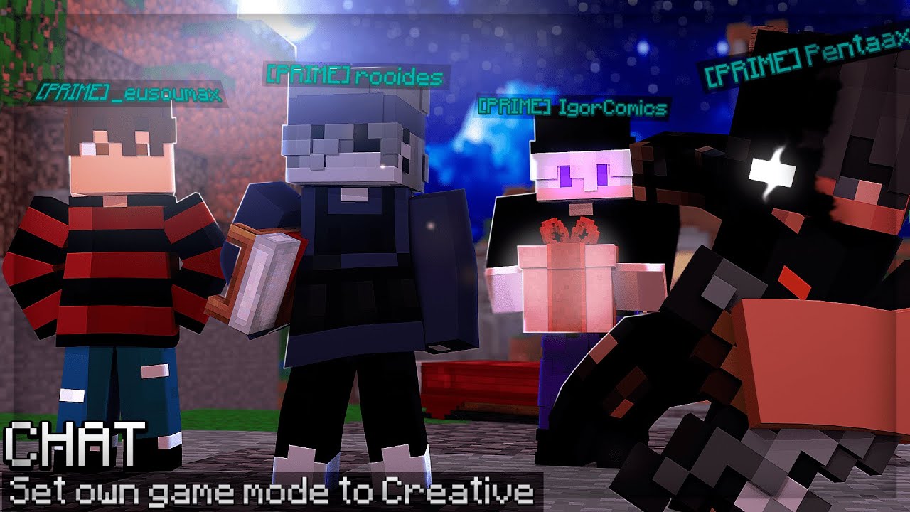 A RESENHA no BEDWARS de um QUARTETO de PRIMES do MUSHMC!