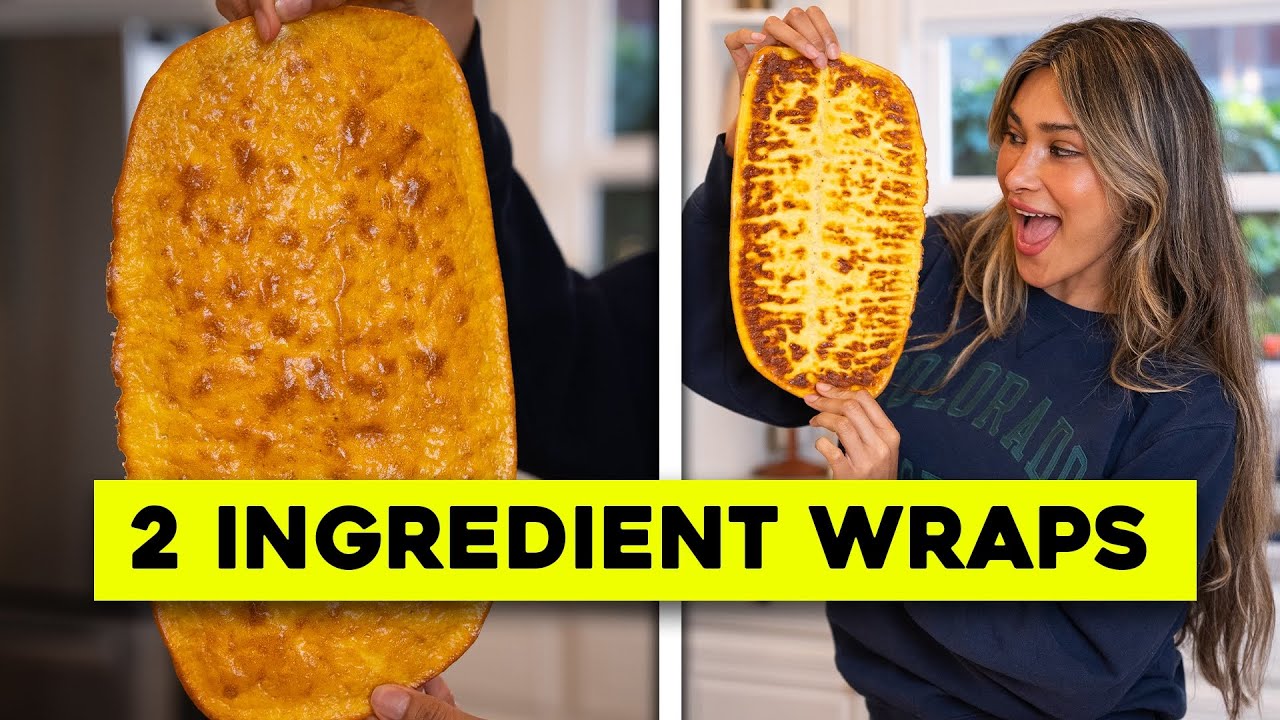 2 INGREDIENT WRAPS! Low Carb + High Protein