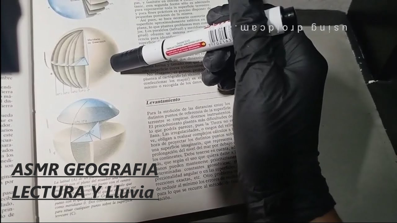 ASMR Aprende Geografía con Lectura y Lluvia