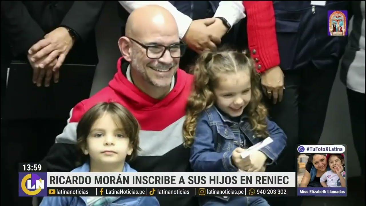 Ricardo Morán inscribió a sus hijos en Reniec y obtendrán DNI nacional