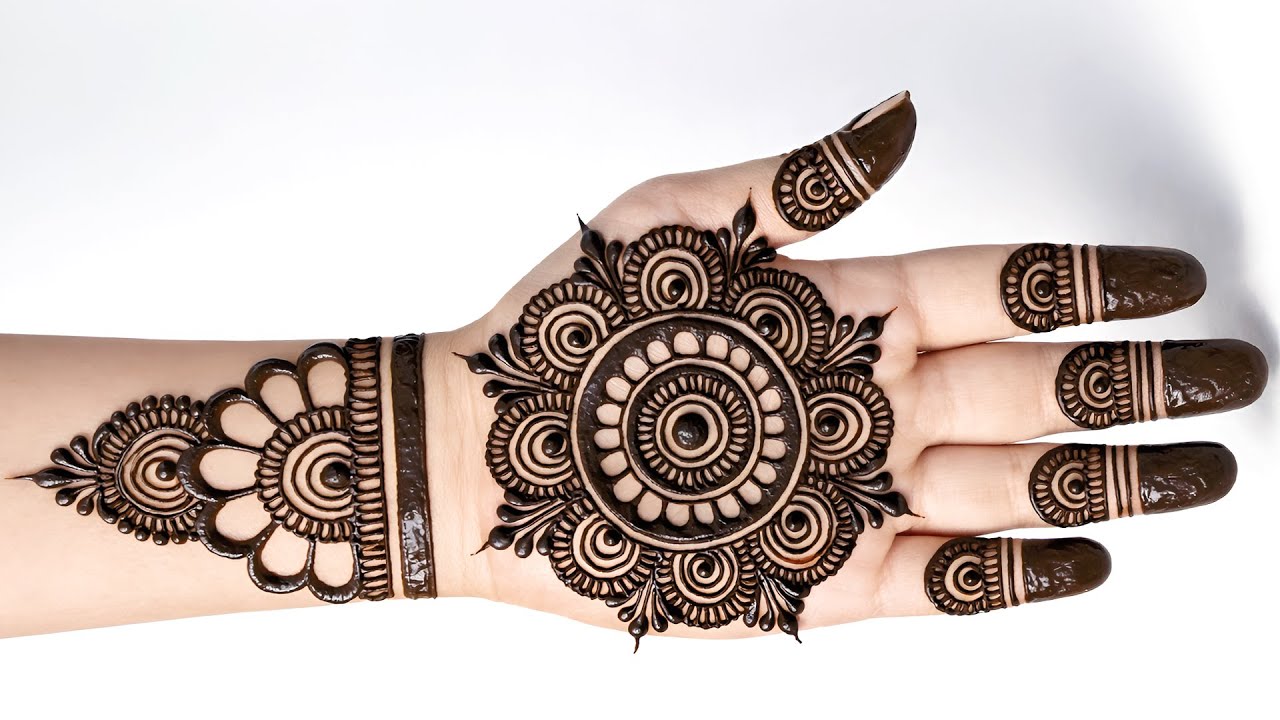 Simple mehndi design | front hand mehndi new | easy stylish mehndi | mehandi design | mehndi design