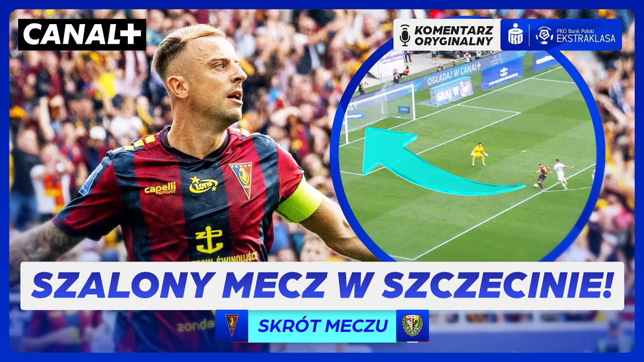 GRAD GOLI W SZCZECINIE! PREMIEROWA BRAMKA GROSIKA! POGOŃ &ndash; ŚLĄSK, SKR&Oacute;T MECZU