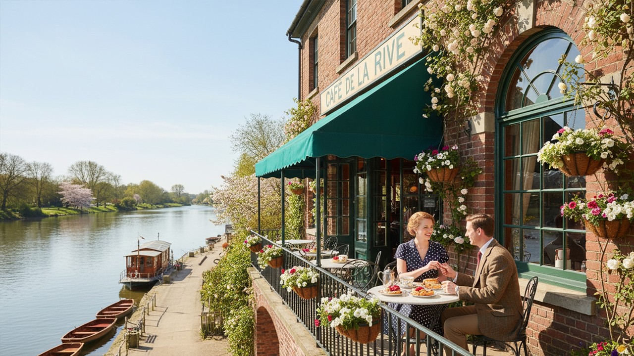 Vintage Riverside Café 🎷 Romantic Slow Rock Hits | Sinatra, Elvis & Tom Jones | Unforgettable Love