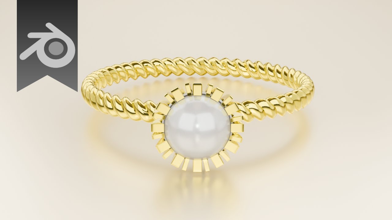 Blender Jewelry Tutorial | Create a Pearl Ring (Step by Step)