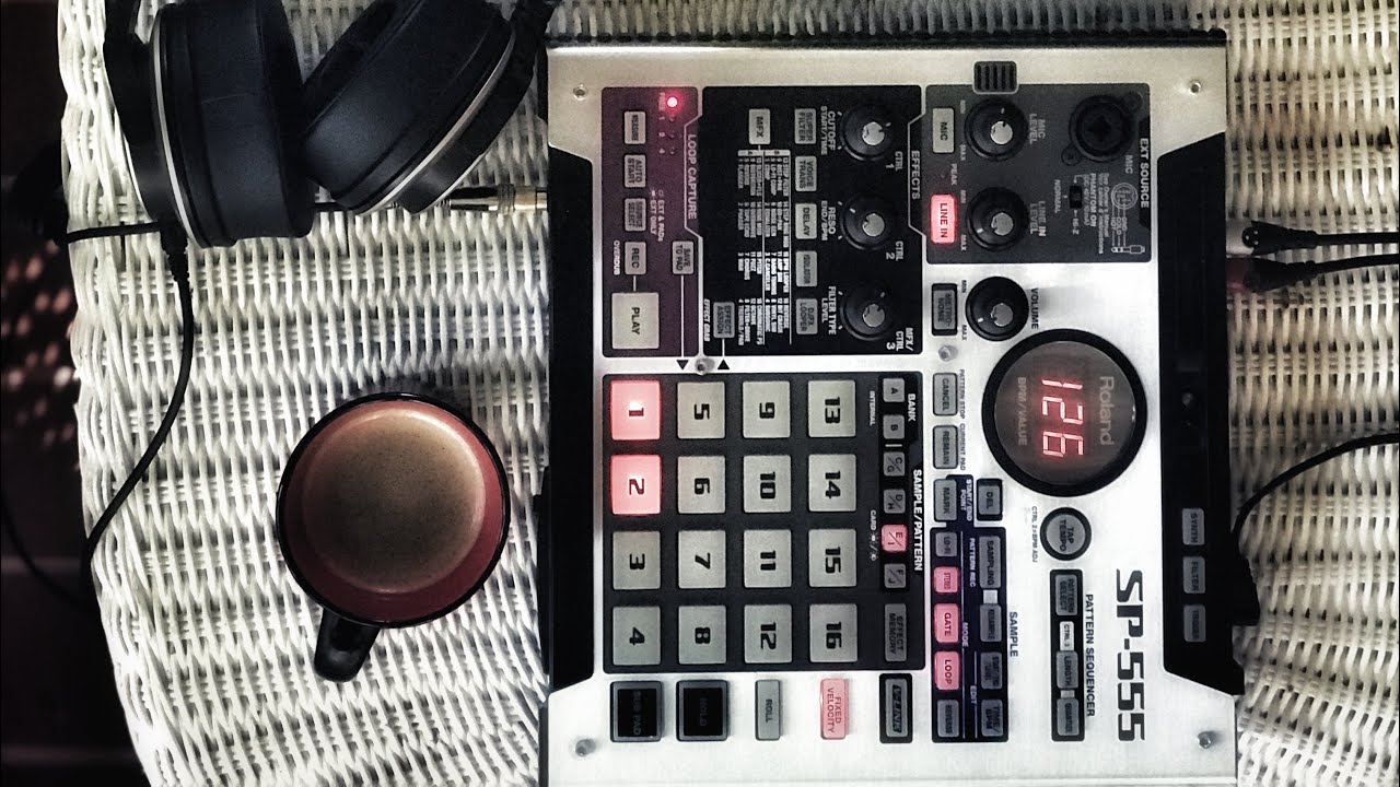 The ArtOfMV Beats Over Coffee LoopCapture on the SP-555 to create CustomLoops for MV-1 looper 