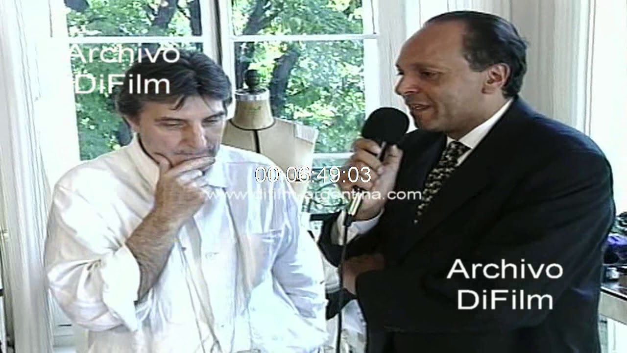 Emanuel Ungaro con Roberto Giordano y Valeria Mazza en Paris 1996