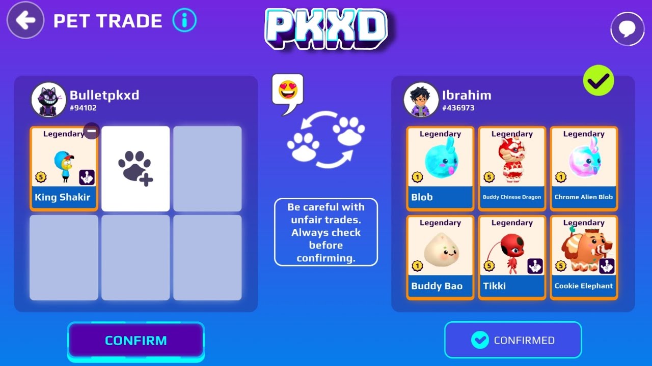 KING SHAKIR TRADES (VS) TIKKI & BUDDY BAO & BUDDY CHINESE DRAGON & CHORME ALIEN BLOB