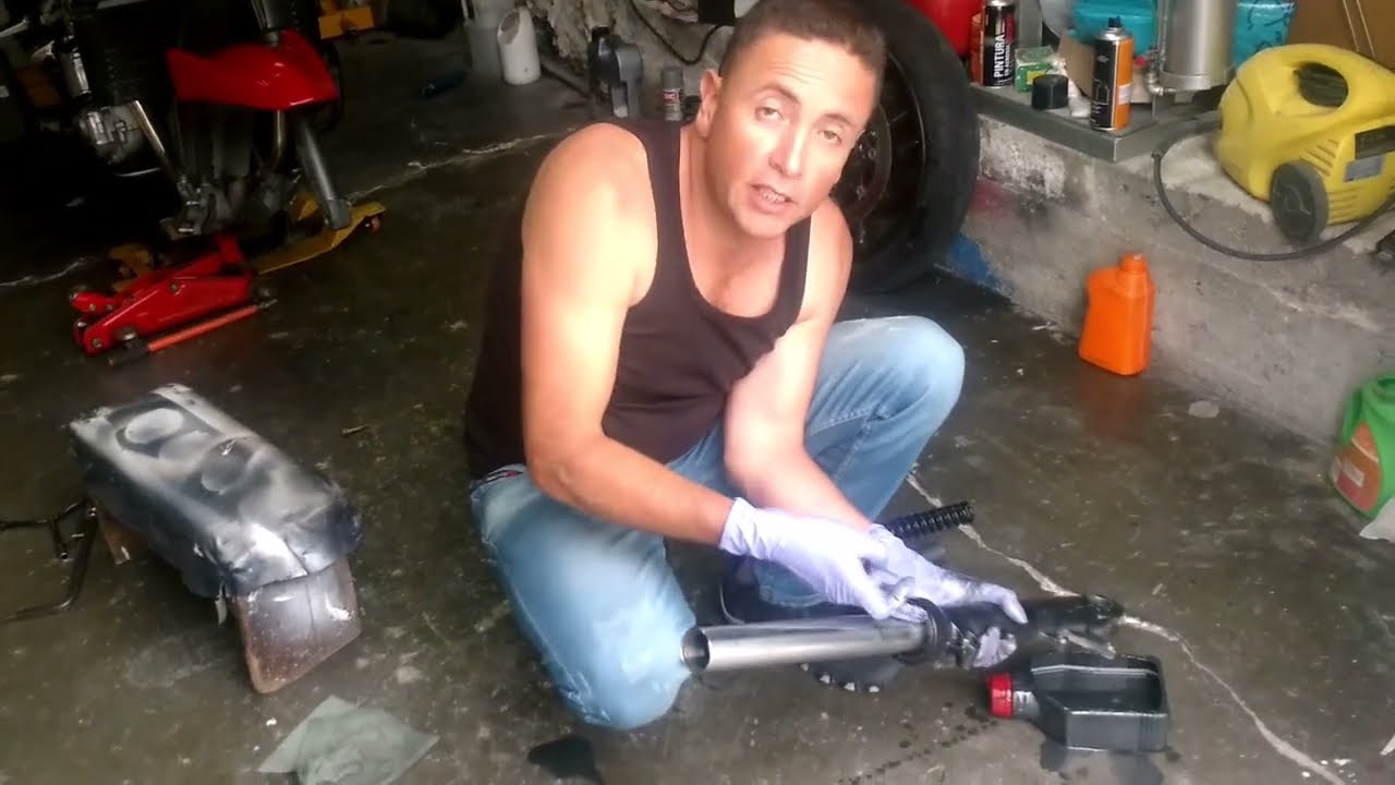 COMO CAMBIAR RETENES DE LAS BARRAS  DE LA SUZUKI BANDIT 650