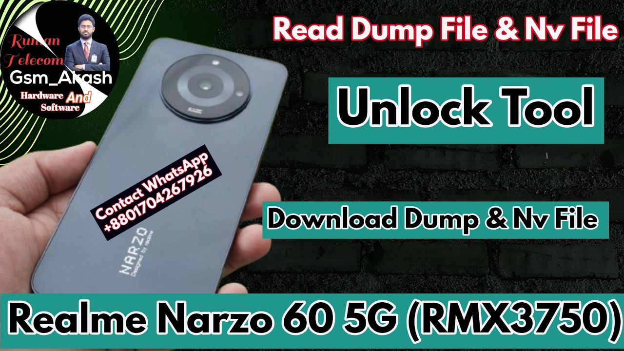 Realme Narzo 60 5G (RMX3750) Read Dump & Nv File Unlock Tool | Gsm_Akash