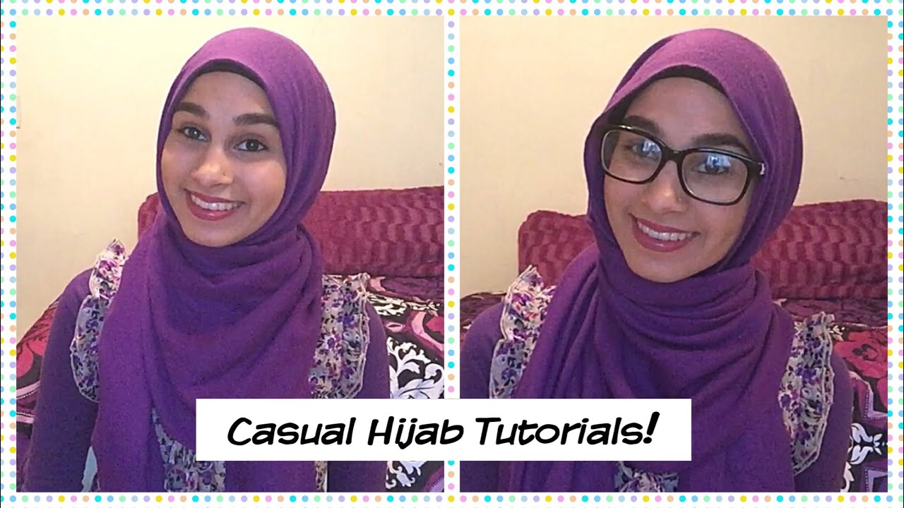 Casual Hijab Tutorial | Round Faces and Glasses